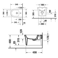 ���� ��������� Duravit White Tulip 2293150000 370�540 �������, ���. ��� ���������, ������, �����