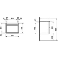 ����� ��� ���������� Laufen SPACE FOR VAL 4.1012.2.160.100.1 (535�410�520) 2 �����, ����� �������