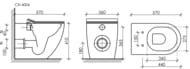 ������ ���������� Ceramicanova Metropol 360�570�410 ������������, � ��������, ������ ���. CN4004MB
