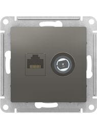 ������� Systeme Electric ATLASDESIGN ������� ������������+�� RJ45+TV ��������� 5E ����� ATN000989