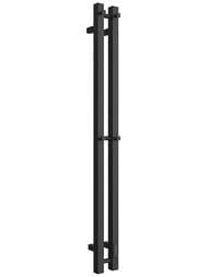 Полотенцесушитель электрический STOUT Rock quadro 120х08 черный матовый 2 опоры SHQ-R2Q0-012008