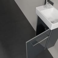 Тумба под раковину Villeroy & Boch Avento (340х202х514) 1 дверца, серое стекло A87601B1