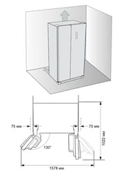 ����������� Schaub Lorenz SLU S400H4EN (836�610�1712) Side-by-Side, Full No Frost, ����. �����
