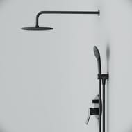 Душевая система AM.PM X-Joy FB85A1RH22 встраиваемый смеситель, верхний/ручной душ, черный матовый — изображение 5