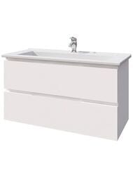 Тумба под раковину Caprigo Сидней 105 (1074х591х478) подвесная, цвет Bianco 34814-B231