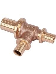 Тройник REHAU RAUTITAN Platinum RX, 32x25х25мм, переходной, бронза,  13777461001