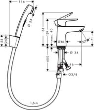 ��������� Hansgrohe Talis E 71729000 ��� ��������, ������������, � ������������� �����, ����