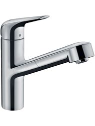 Смеситель Hansgrohe Focus M42 для кухни 150 мм вытяжной поворотный излив хром 71829000 — миниатюра 1