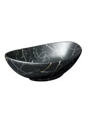 Раковина накладная toHit Terra 60 (590х390х195) без перелива, цвет: черный мрамор TH03-0405605