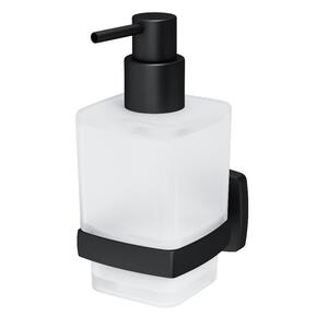 Am.Pm "Gem" Стеклянный диспенсер для жидкого мыла с настенным держателем, черный A9036922