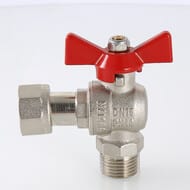 Кран шаровый 3/4"ВН VALTEC BASE угловой с накидной гайкой, VT.267.N.0505