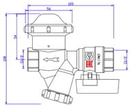 ���� 1/2"�� VALTEC ���� �������������, c �������� � ���������� �������� VT.300.N.04