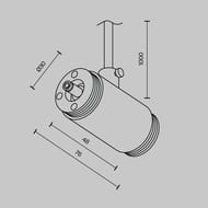 ������ ��������� ��� ������� Maytoni Shelf (����) CA013IC-P-B � ������ �������, IP20, ������