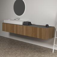 Тумба под раковину Ideal Standard CONCA (2385x505x360) 2 ящика, темный орех T4333Y5