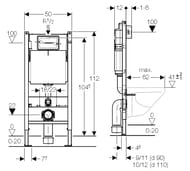 GEBERIT Duofix UP100 ����������� ��� ���������� ������� 111.153.00.1 �����.����������
