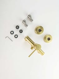 Смеситель для душа Aquatek Европа AQ1360BG настенный, однозахватный, без излива, золото шлифованное — миниатюра 5