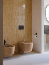 Унитаз подвесной DURAVIT BALCOON 540х370х360 безободковый, терра матовая 290609AM00 — изображение 2