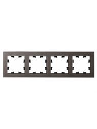 Рамка Systeme Electric ATLASDESIGN NATURE 4 поста, СТЕКЛО МОККО ATN320604