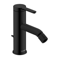Смеситель Duravit C.1 для биде однозахватный с донным клапаном, черный матовый C12400001046