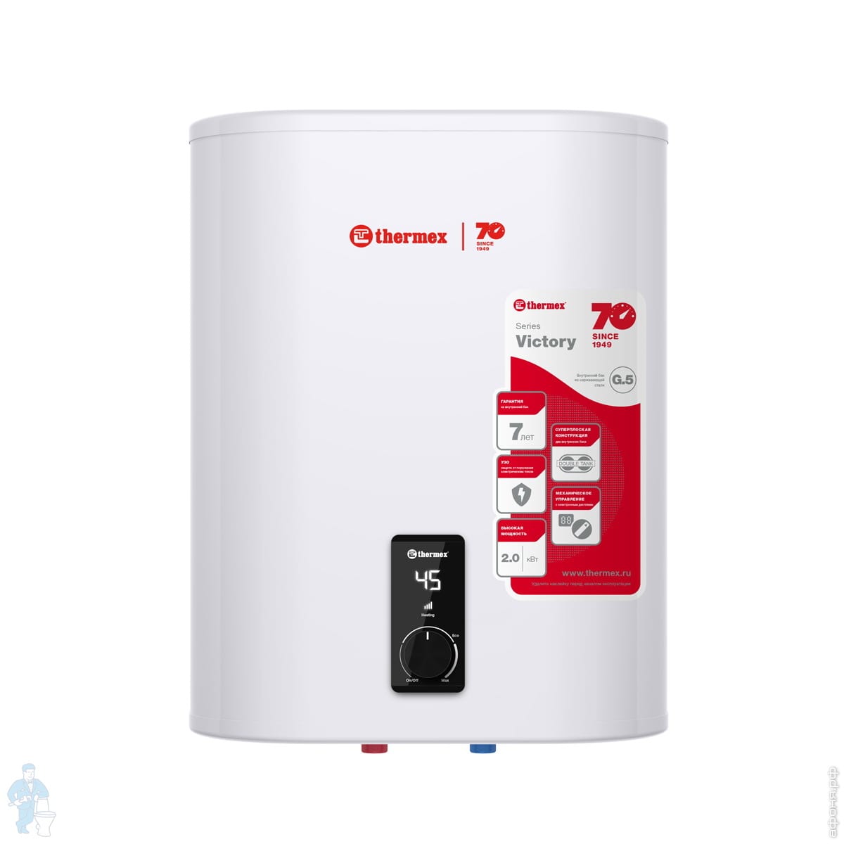*Накопительный водонагреватель Термекс (Thermex) Victory 30 V ...