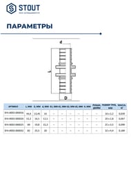 Муфта STOUT 20мм, для труб 20х2,8мм, для сшитого полиэтилена, латунь,  SFA-0003-000020