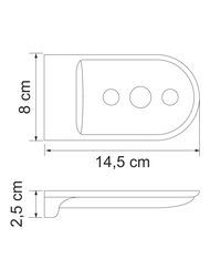 Мыльница-решетка WasserKRAFT Kammel K-8369