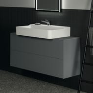 Тумба под раковину Ideal Standard CONCA 1200x373x540 2 ящика внешних, антрацит матовый лак T3951Y2 — изображение 3