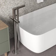 Смеситель WasserKRAFT Tauber 6421 для ванны, напольный, однозахватный, никель