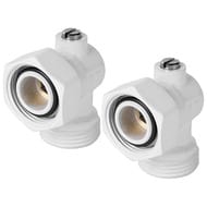 Узел нижнего подключения угловой раздельный ROYAL THERMO 3/4"х3/4"EK белый RANPU13434WH
