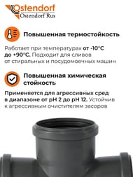 Крестовина Ostendorf PP 110х110х110х87°, одноплоскостная — изображение 5