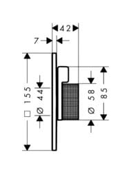 ��������� Axor Citterio C 49451950 ��� ����, ������������, ����.�����, ����������� ������