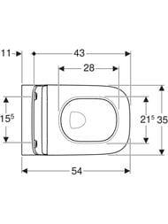 ������ ��������� Geberit Smyle Square (355�540�330) ������������, � ��������, ����� 500.685.01.2