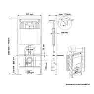 BERGES комплект инсталляция NOVUM525, клавиша смыва хром глянец, унитаз EGO с сиденьем 043249