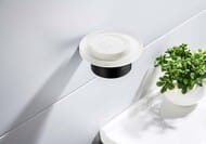 Мыльница Aquatek Лира AQ4403MB подвесная, стекло матовое, латунь, цвет: черный матовый