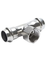 Тройник пресс Franta 18х1/2"Вх18, нержавеющая сталь SUS 304, V22181200G