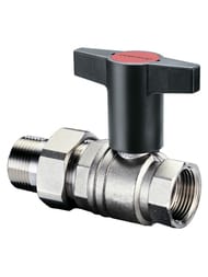 Кран шаровый Oventrop Optibal 1/2"ВН DN-15 с американкой, 16 бар, удлиненная ручка, 1075704