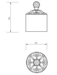Migliore Cristalia ������� ������� 9 �� ������, ������/SWAROVSKI ML.CRS-60.228.DO/16824