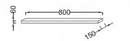 ������� Jacob Delafon PARALLEL EB501-E10 (800�150�60) ���������� ���