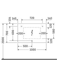 ������� Duravit Light and mirror 1000�700�33 ���� � 4� ������ LM780700000