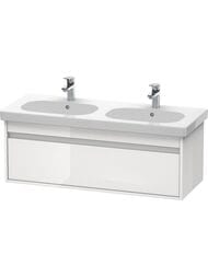 Тумба под умывальник Duravit Ketho 1150х410х455 подвесная, 1 ящик, белый глянец KT666902222 — миниатюра 1