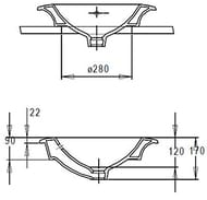 �������� Jacob Delafon RONDE �� ������ (470��) ����� E1183-00