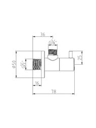 ������� ������� KLUDI DN 15 1/2� � 3/8 (����� 10��) 1584505-00