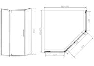 ������� ������ Vincea Slim-N 900�1950�900 VSP-4SN900CLGM ������������, ��������� �����