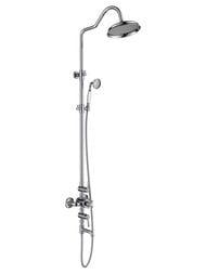 Душевая система Aquatek Классик AQ2543CR для ванны/душа, термостат, верхний/ручной душ, цвет: хром