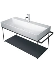 Полка стеклянная для консоли Duravit DuraSquare 420х264 черная 0099668400