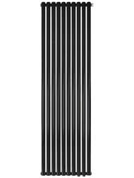 Дизайн-радиатор STOUT Tube Round 10 секц. ниж.прав.подкл R40 1-1750-10 RT RAL9005 черный