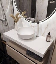 Столешница Armadi Art Flat (Флэт) 100 см 869-100-CLCT, белый мрамор