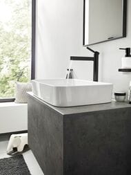 Смеситель Hansgrohe Finoris 76070700 для раковины, излив 260, сливной клапан Push-Open, матов.белый — изображение 2