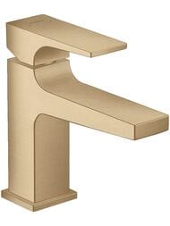 Смеситель Hansgrohe Metropol 32500140 для умывальника, с донным клапаном, 100мм, шлифованная бронза
