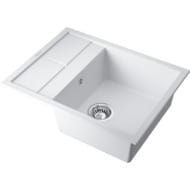 Мойка Omoikiri SUMI 65-WH (650х500х230) врезная, тетогранит, белая 4993673
